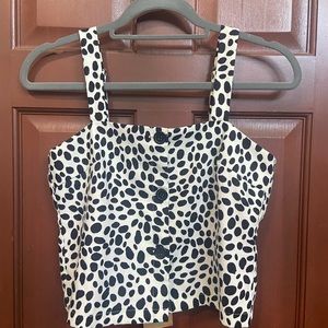 Mink pink button up tank